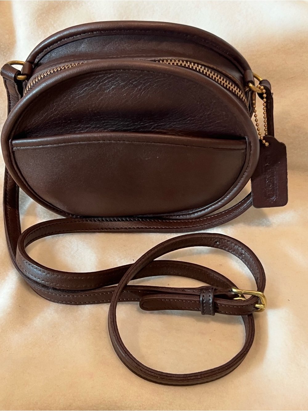 Vintage Coach Canteen Bag in Mocha (Style No. 9982)